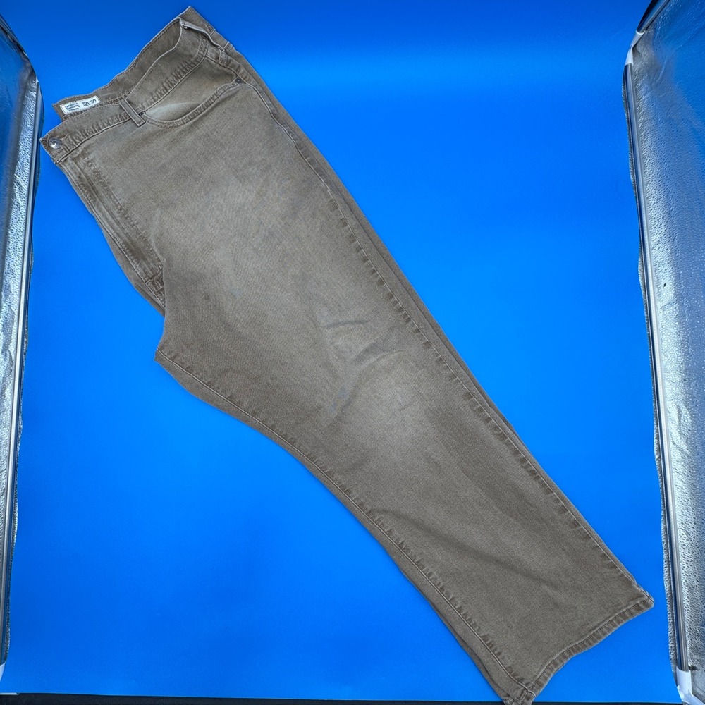 Cremieux Premium Denim Straight Leg Brown Jeans Mens 50x30 Stretch Cotton